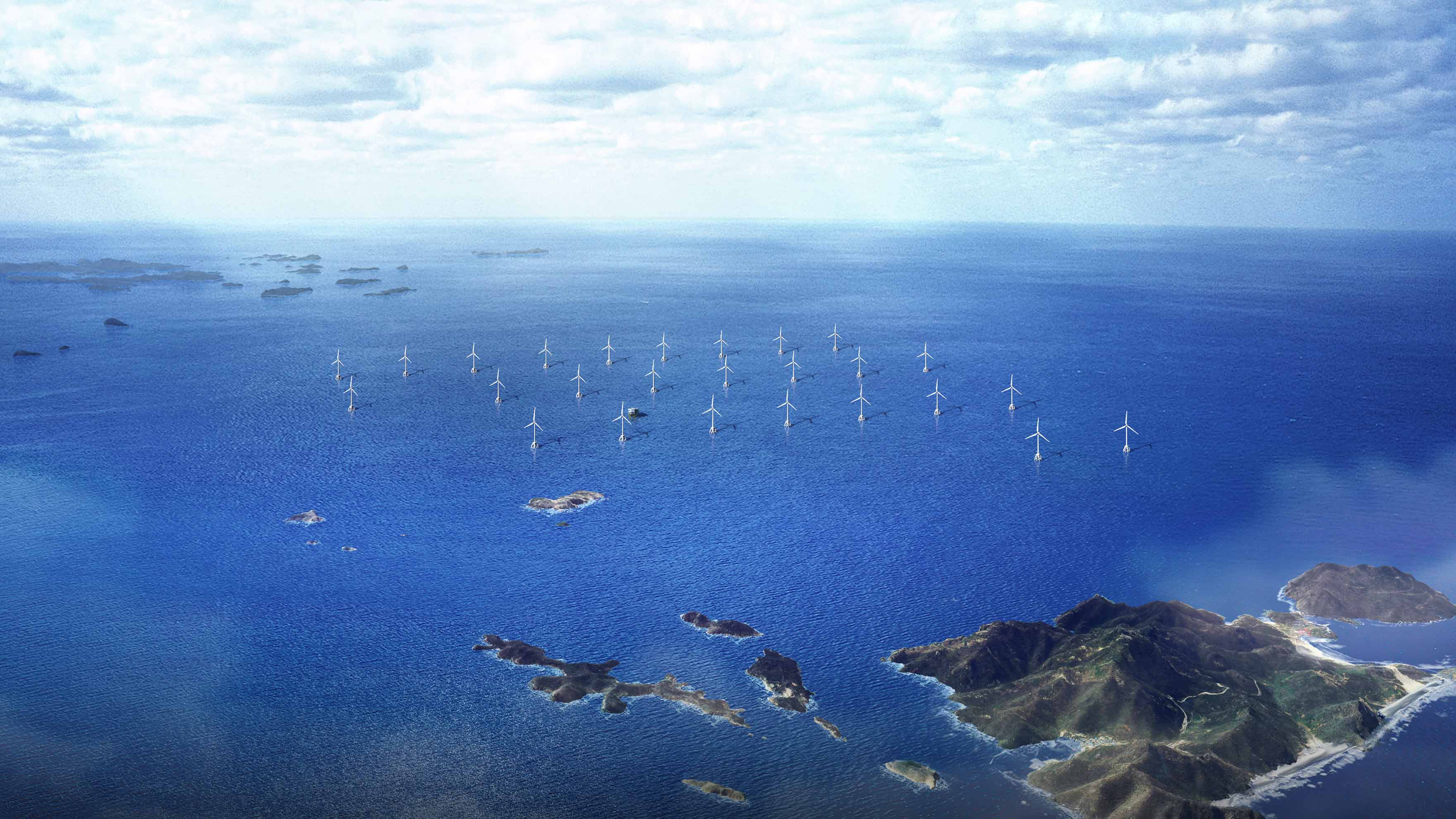 Hanwha developed the 400MW Shinan Ui offshore wind power project.