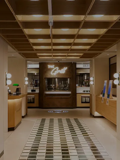 Premium dining space operated by Ourhome.