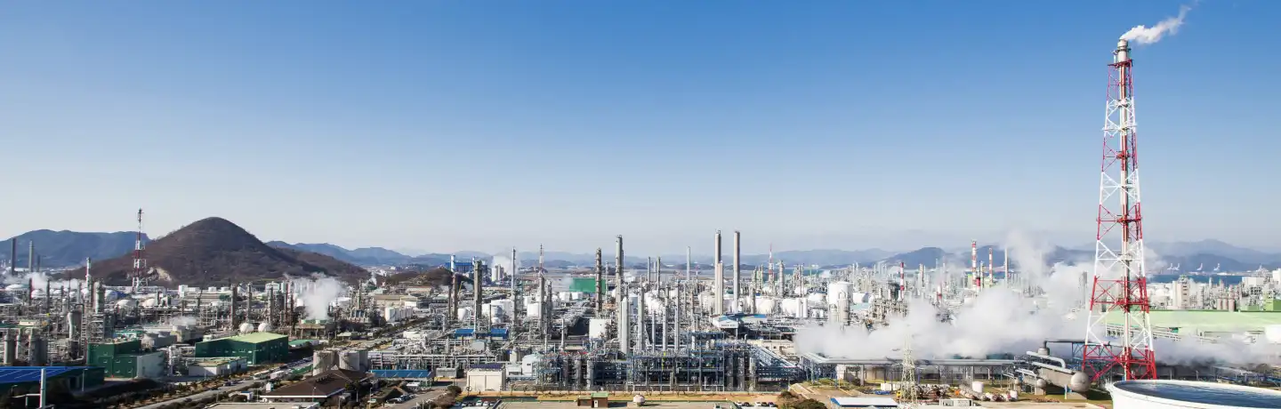 Hanwha's Yeochun facility annually produces tons of ethylene, propylene and other base chemicals.