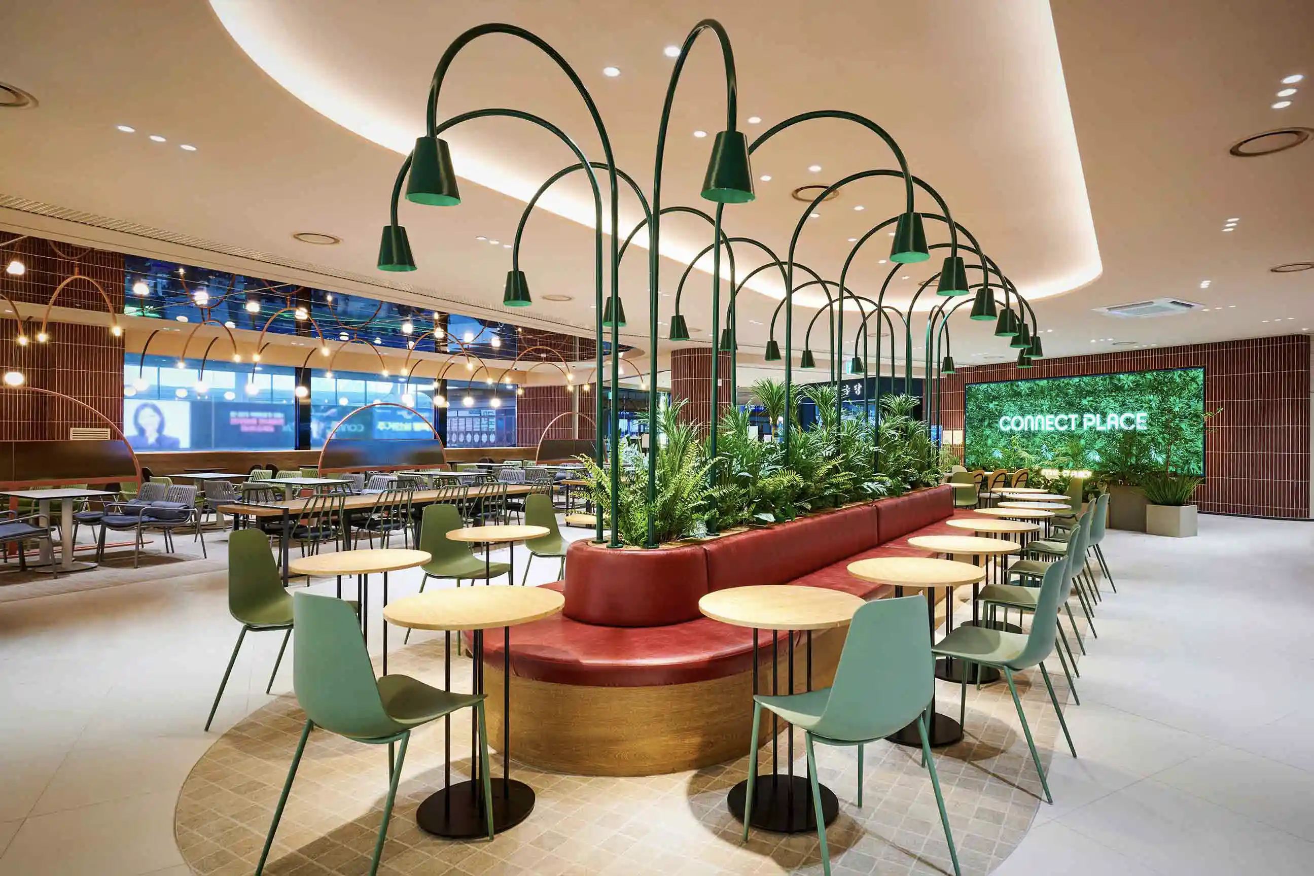 Hanwha's Connect Place on the fourth floor within Seoul Station complex.