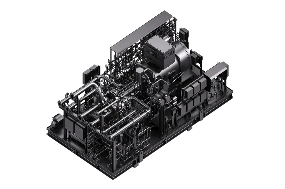 Hanwha develops eco-friendly and highly efficient power generation systems that enable hydrogen combustion.