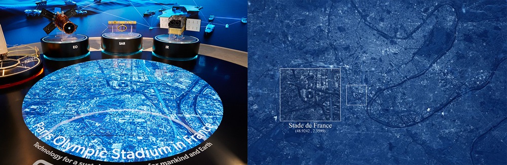 Hanwha Systems' small SAR satellite takes a high resolution of Paris Olympic Stadium from space