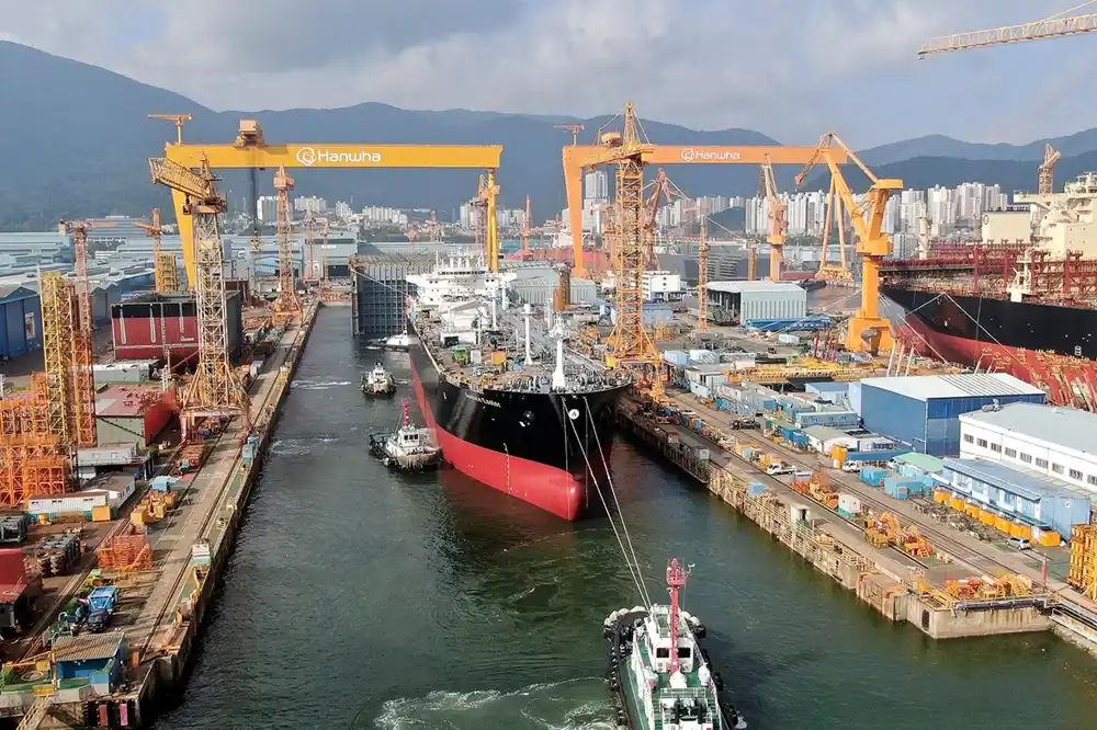 Hanwha Ocean’s Geoje shipyard in South Korea