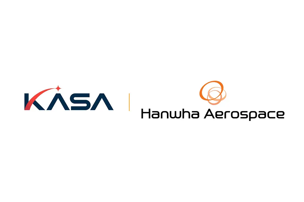 The KASA and Hanwha Aerospace logos.