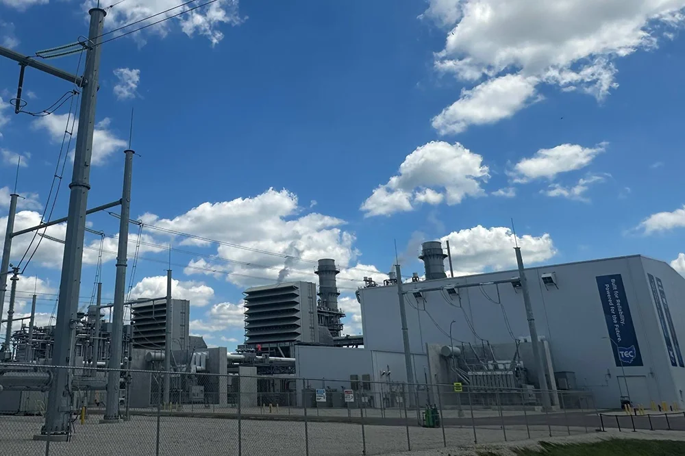 The Trumbull Energy Center Combined Cycle Gas Turbine Power Plant.