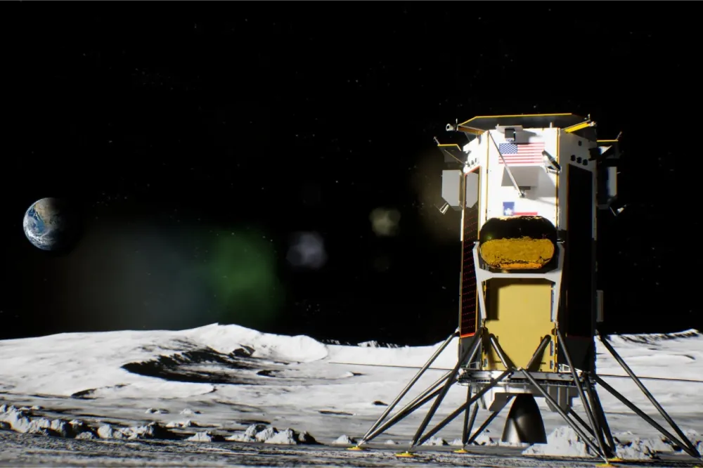 Intuitive Machines' Nova-C lunar lander carrying the SSTEF-1