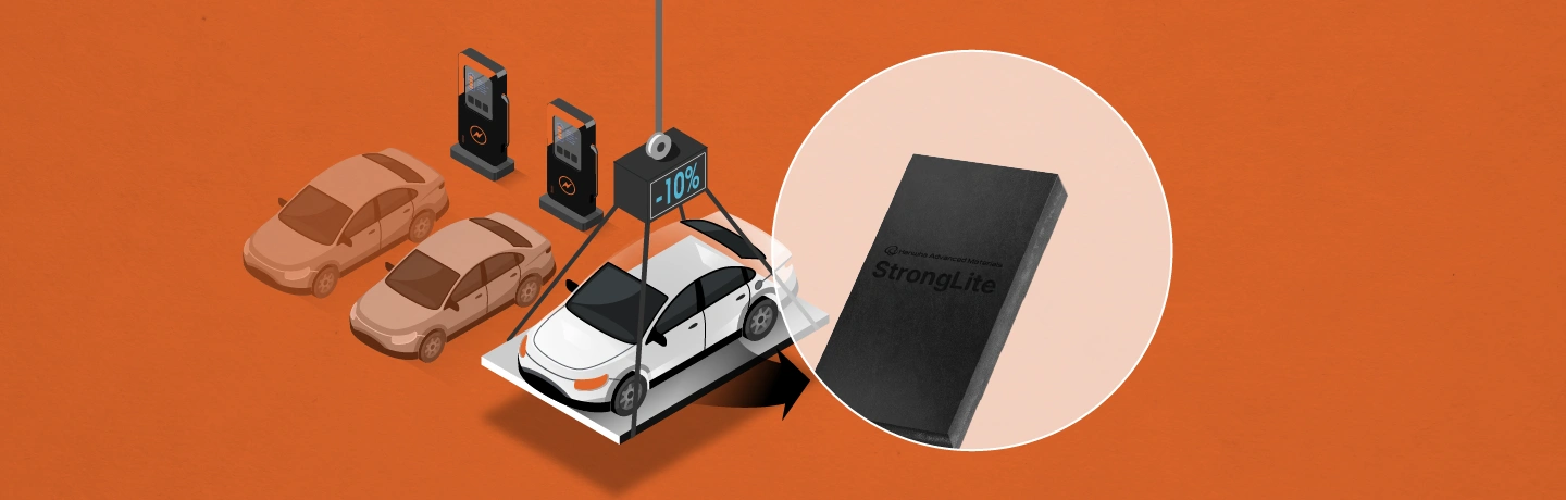 StrongLite GMT reduces electric vehicle weight by 10 percent.