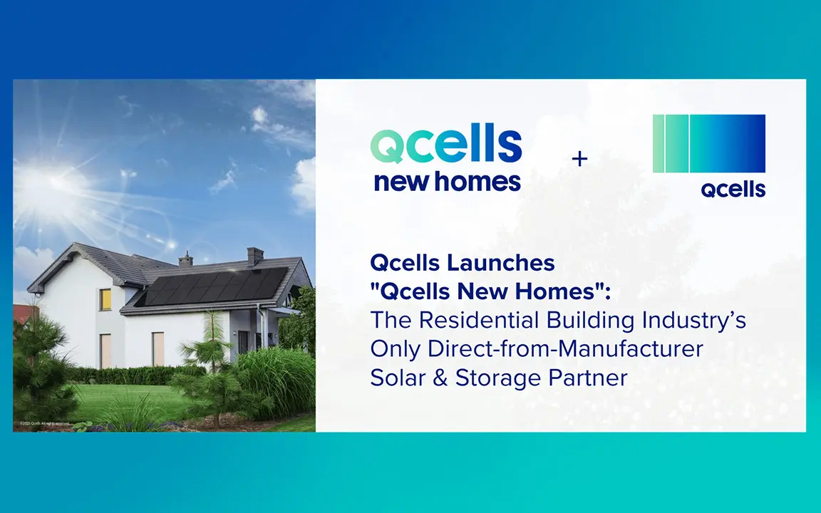 Qcells powers new homes with integrated clean energy